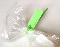 Plastic waste bag security seals