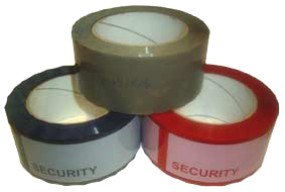 Tamper evident packaging tape