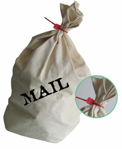 Mail bag security seals
